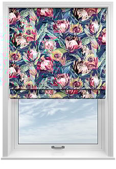 Ophelia, Midnight - Twist&Fit Roman Blind